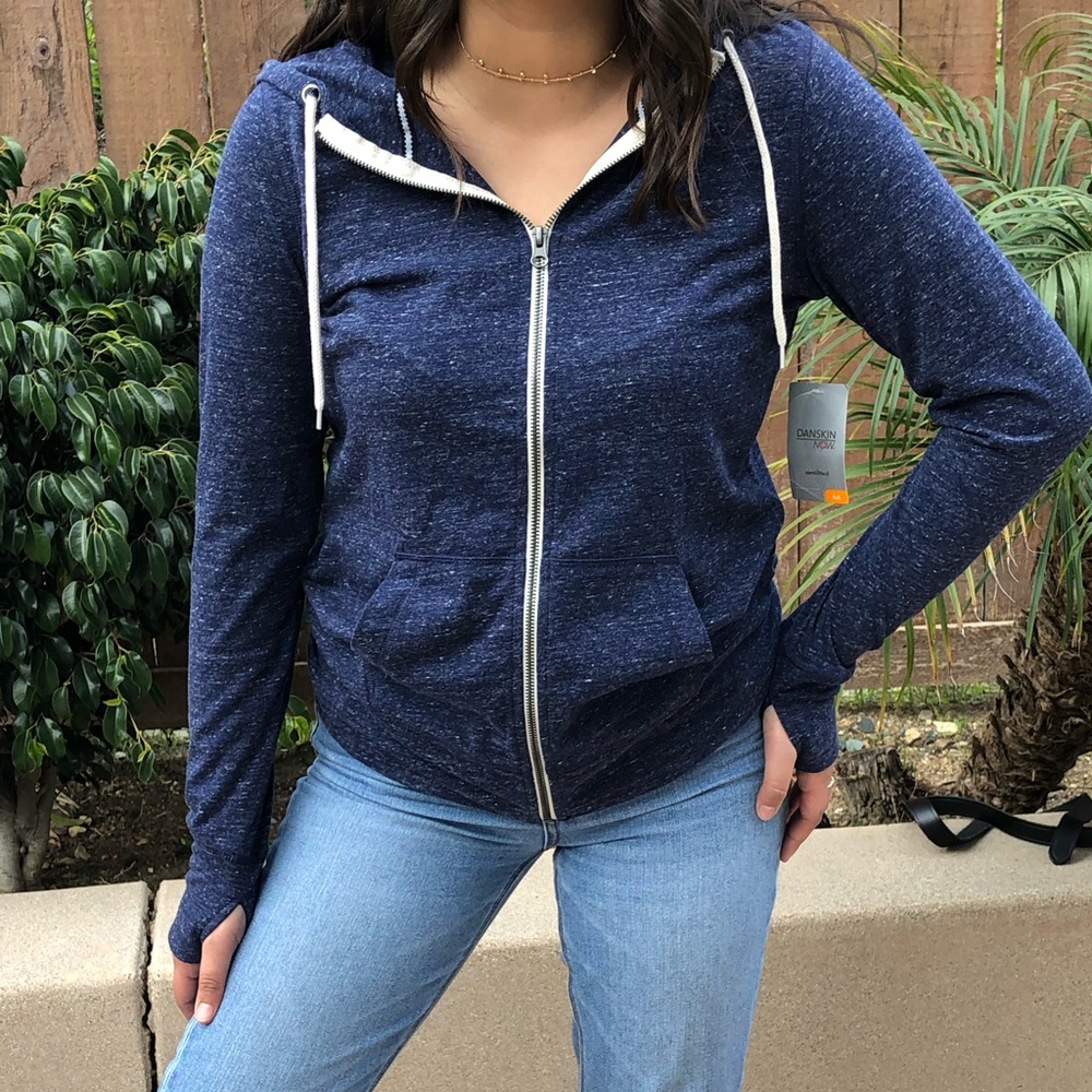 zipped hoodie
